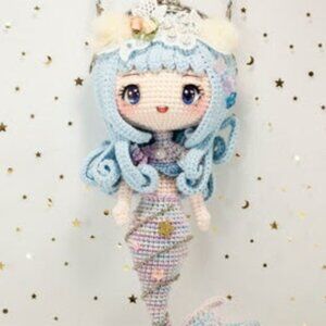 Handmade Crochet Amigurumi Mermaid Purse